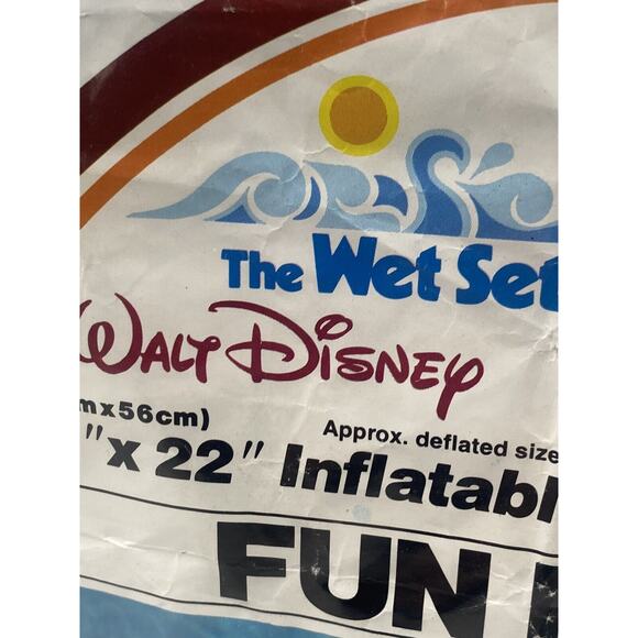 Vintage 1986 DONALD DUCK Intex Disney Mickey & Pals Inflatable Fun Float NOS - Picture 9 of 10